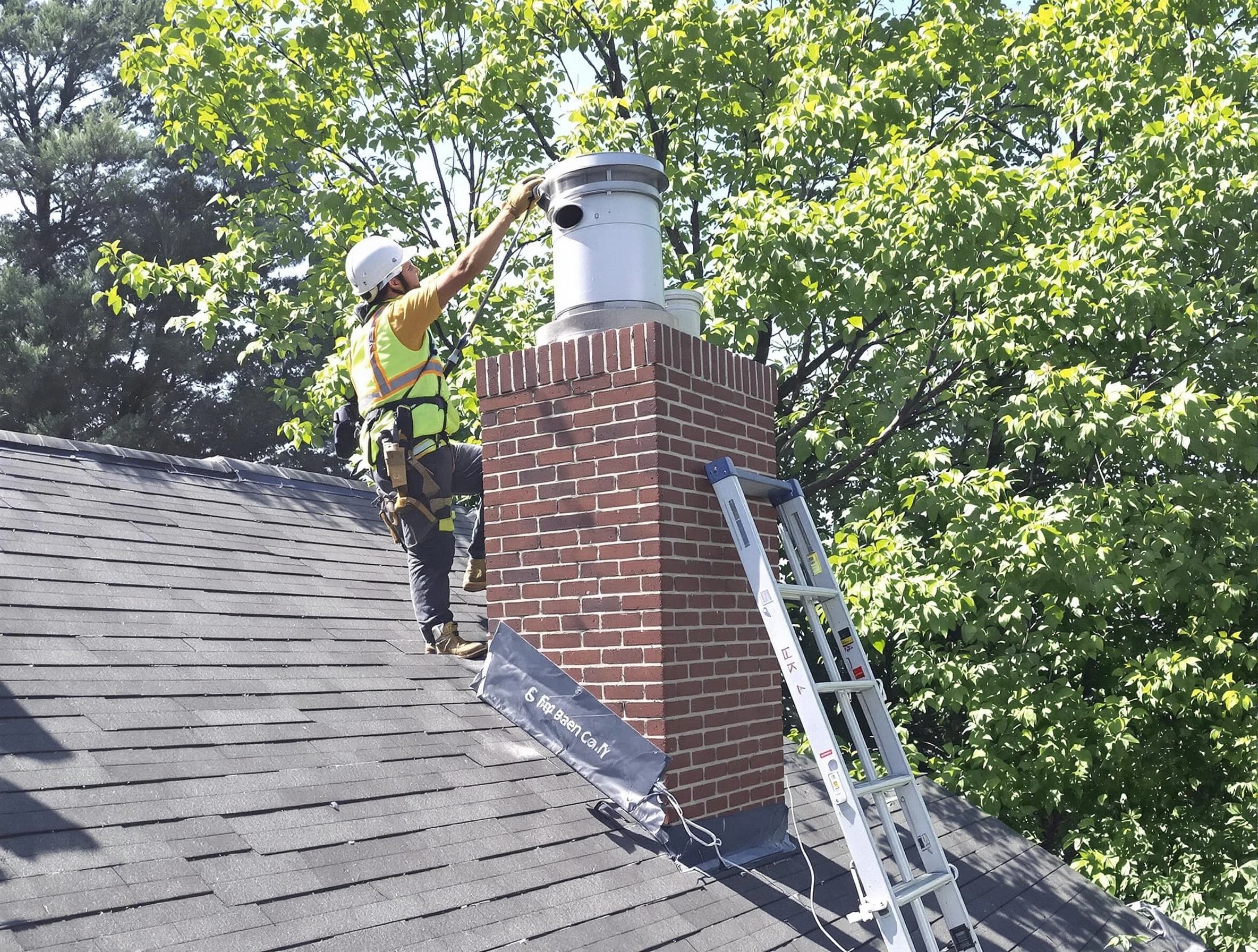 Chimney liner inspection by Alpharetta Chimney Sweep in Alpharetta, GA