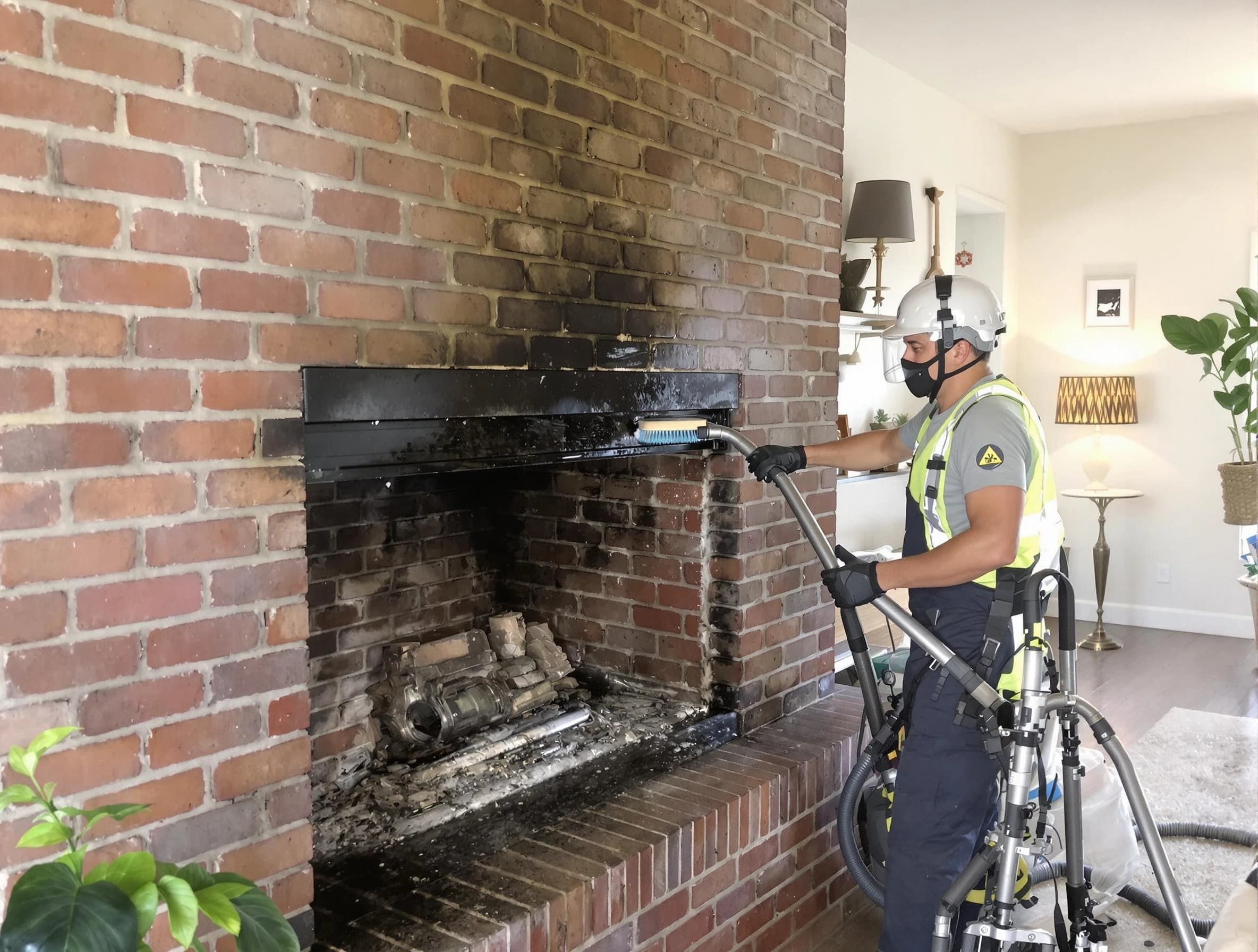 Alpharetta Chimney Sweep providing fireplace cleaning services in Alpharetta, GA