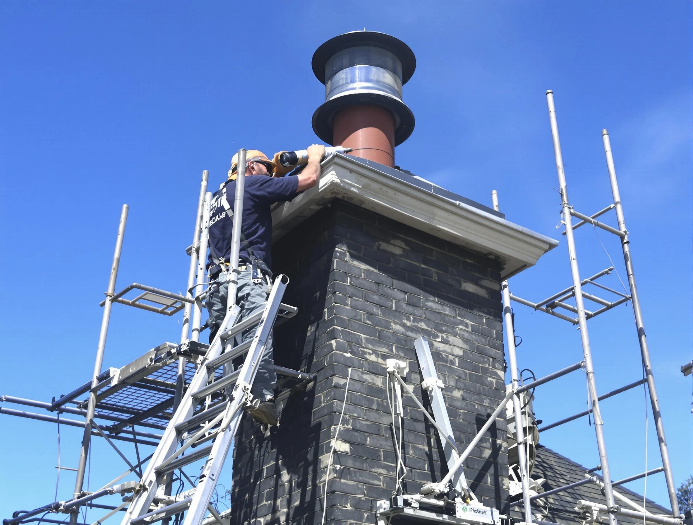 Sturdy chimney crown finished by Alpharetta Chimney Sweep in Alpharetta, GA