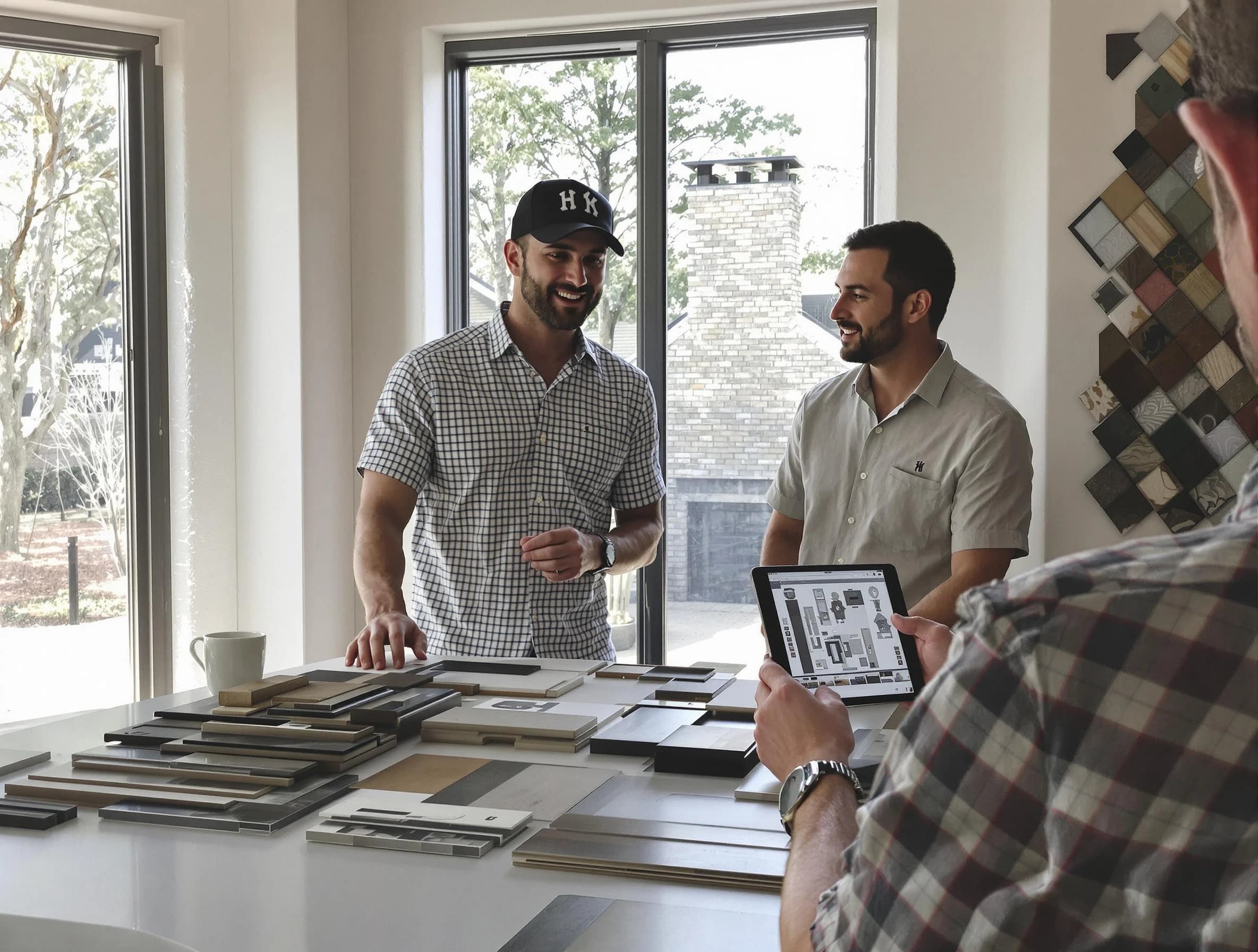 Alpharetta Chimney Sweep remodeling a chimney and fireplace in Alpharetta, GA