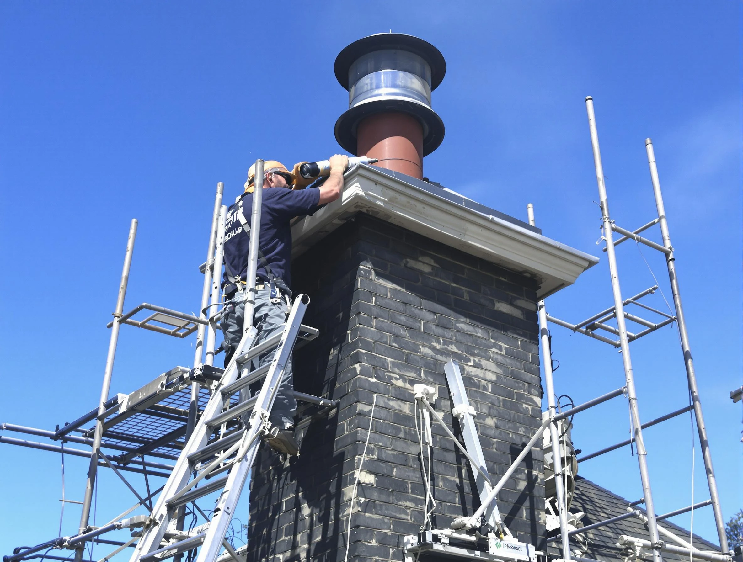 Sturdy chimney crown finished by Alpharetta Chimney Sweep in Alpharetta, GA