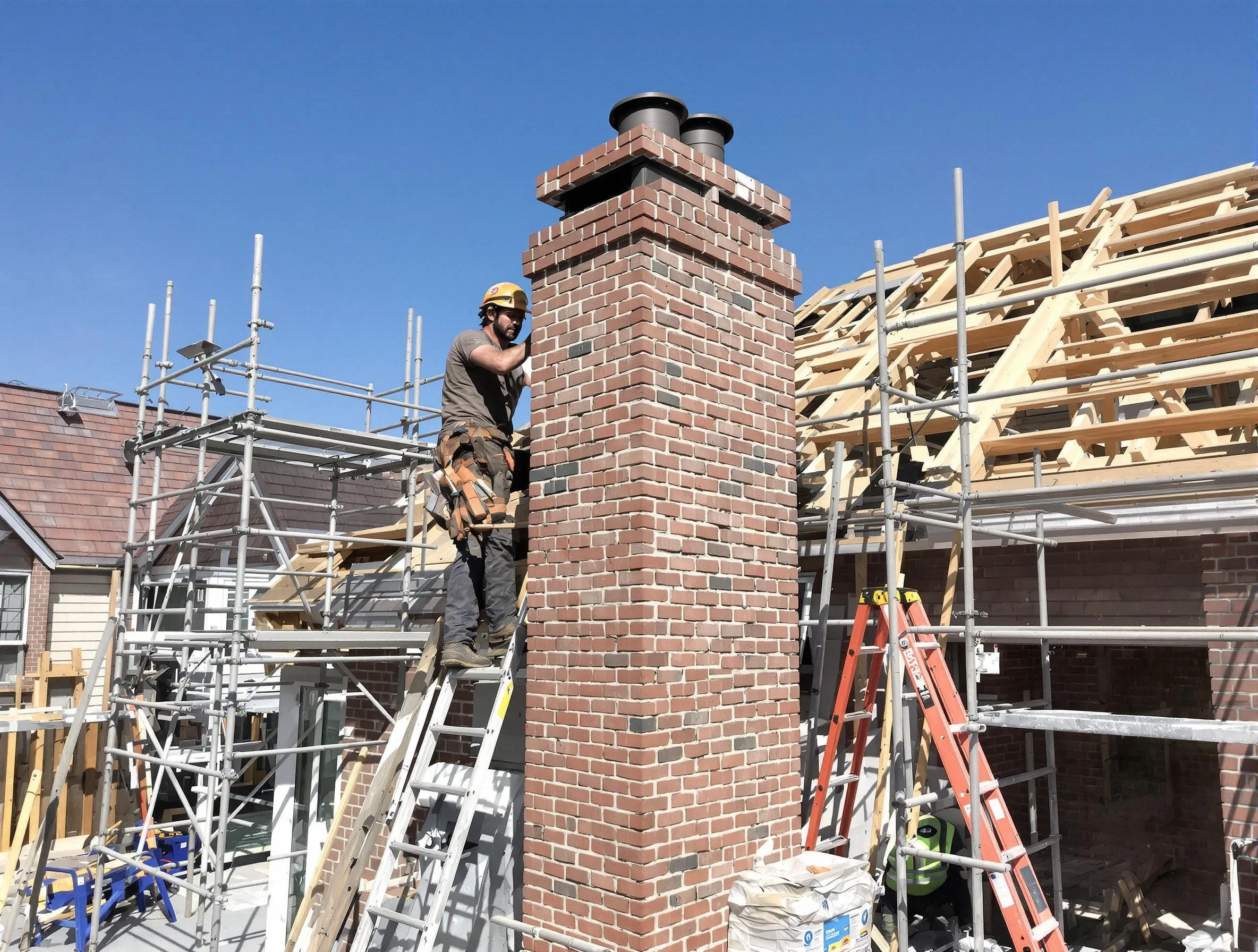 New chimney installation completed by Alpharetta Chimney Sweep in Alpharetta, GA