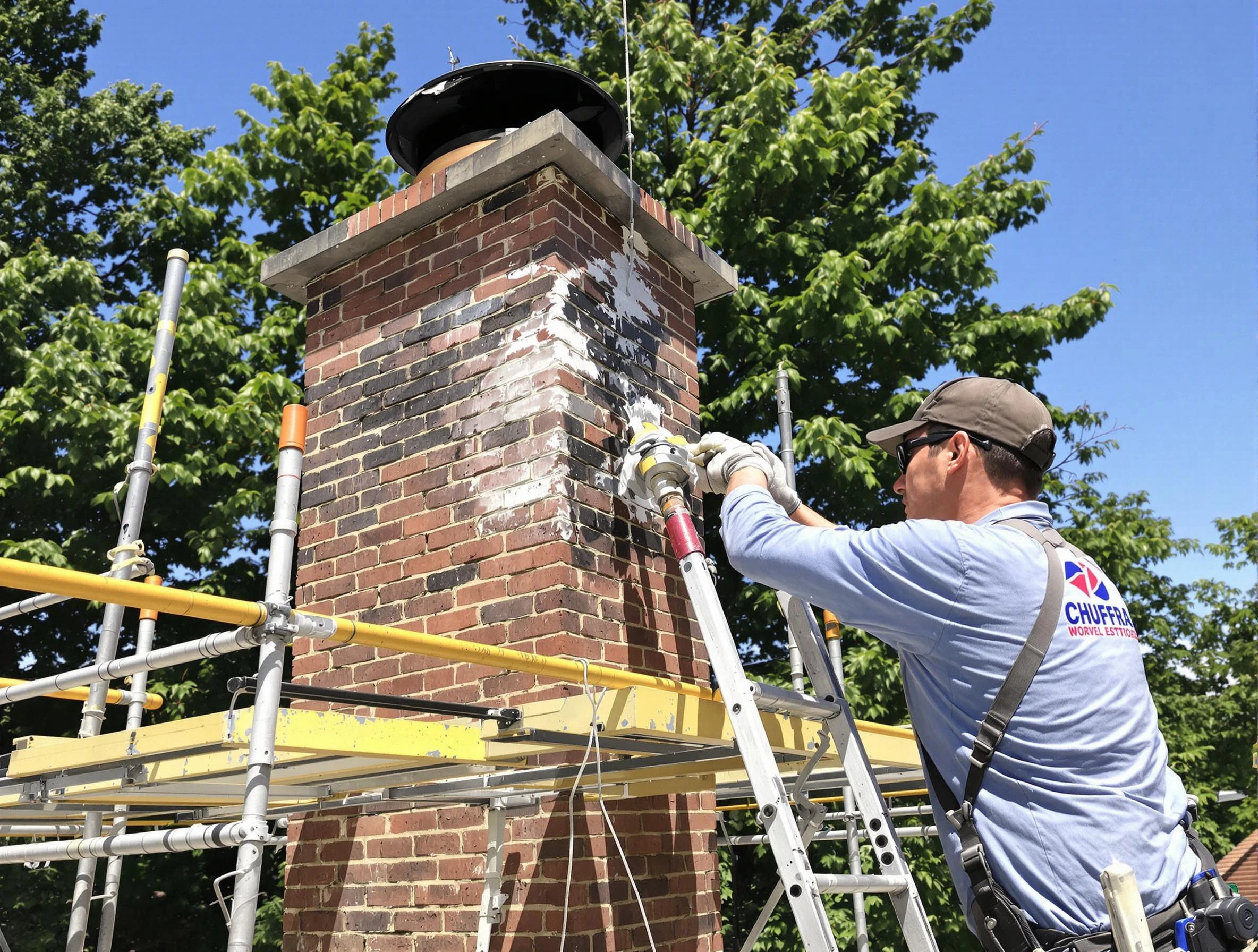 Structural chimney repair by Alpharetta Chimney Sweep in Alpharetta, GA