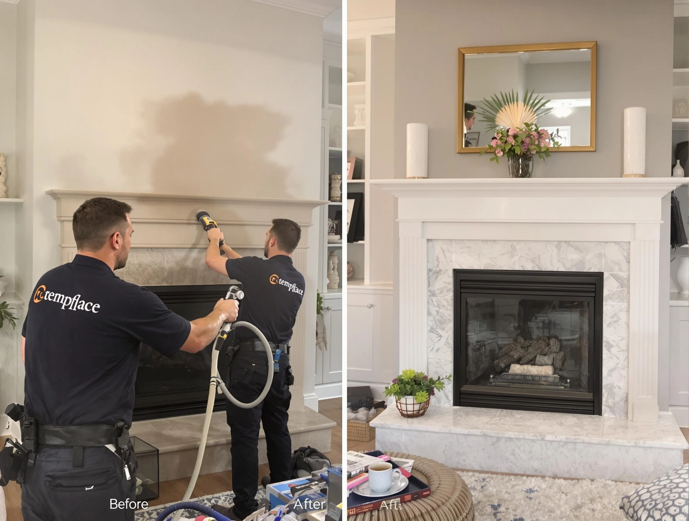 Professional soot removal by Alpharetta Chimney Sweep team in Alpharetta, GA